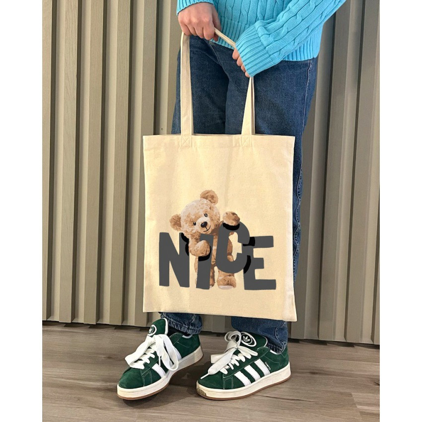 Екошопер BookOpt BK4054 Nice Teddy Bear бежевий Київ - фото 5