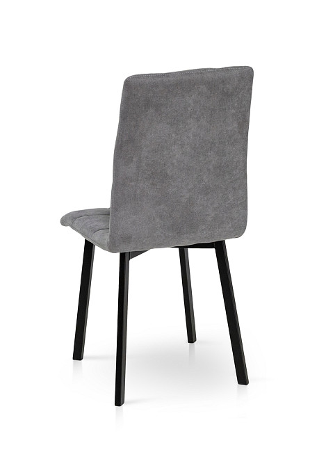 Стілець Трініті, метал чорний/ тканина темно сіра Киев - изображение 4