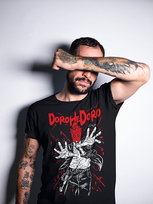 Футболка мужская аниме Дорохедоро Аниме Хеавй Фанс оверсайз (S/M/L) Черний AnimeJ0502 Днепр - изображение 8