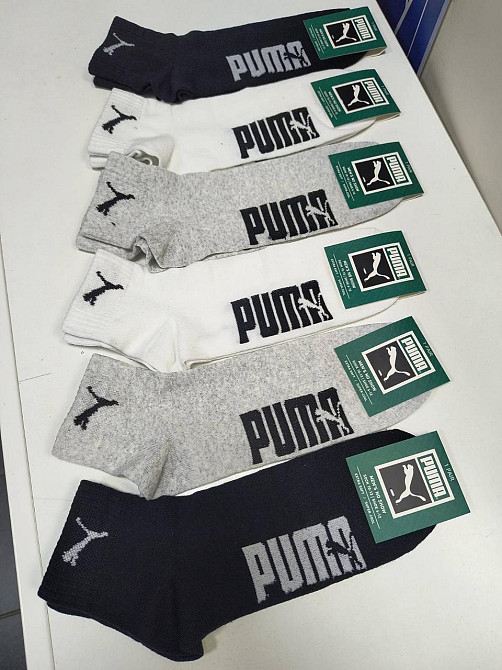 Чоловічі шкарпетки Puma в наборі по 6 шт. Шкарпетки з бавовни 6 шт. в уп. Розмір 41-45 Київ - фото 4