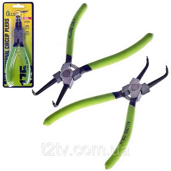 Знімач стопорних кілець загнутий стиск 175мм Alloid CK-6044B Вінниця