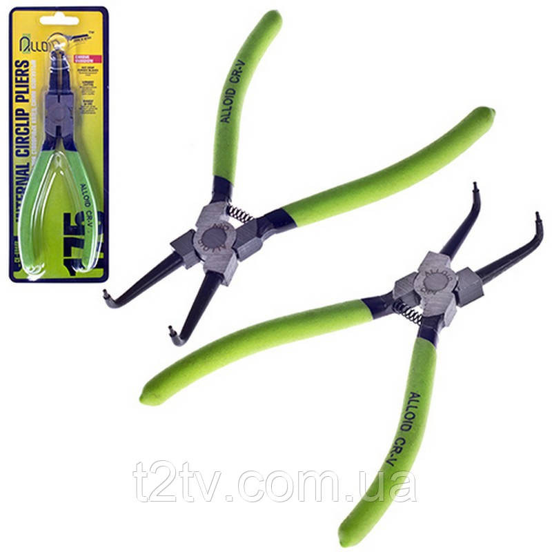 Съемник стопорных колец загнутый сжатие 175мм Alloid CK-6044B Винница - изображение 1