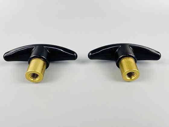 Наконечник важеля універсальний М8, L80 (чорний), латунна втулка різь внутрішня М8 Мукачево