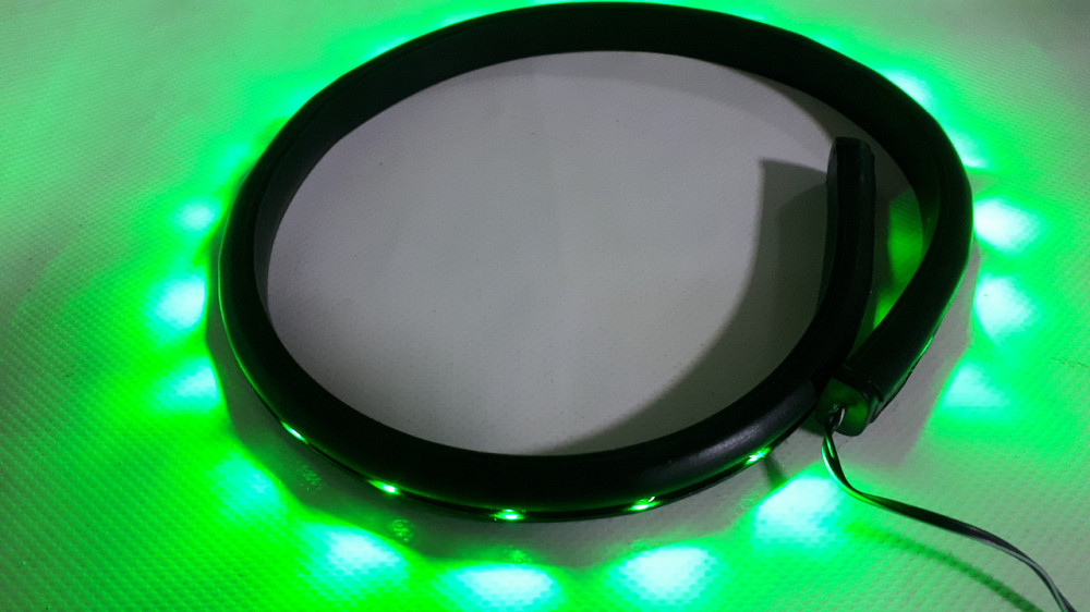 Подсветка гибкая 2062GR 24LEDх60см зелён/резинов.основа Винница - изображение 1