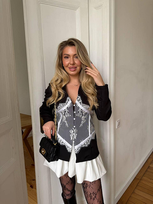 Жіночий піджак з мереживним гіпюром Одеса - фото 8