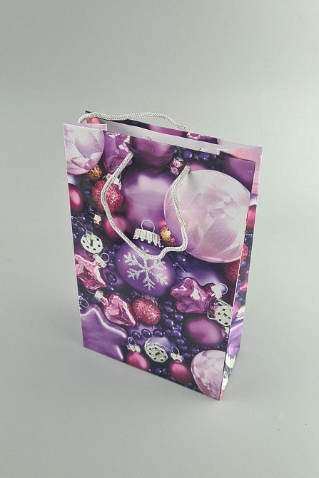 Новогодние пакеты для подарков, средний 17x26x8-034 (12 шт) Харьков - изображение 1