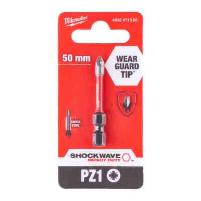 Набор бит Milwaukee SHOCKWAVE, PZ1, 50мм 1шт (4932471566) Винница