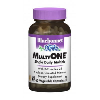 Мультивитамин Bluebonnet Nutrition Мультивитамины с железом, MultiONE, 60 гелевых капсул (BLB0128) Винница - изображение 1