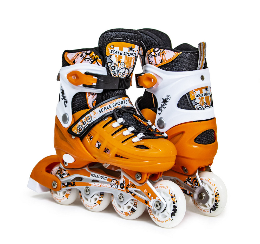 Ролики раздвижные Scale Sports с PU колесами. ORANGE. Размер 38-41 Одесса - изображение 1