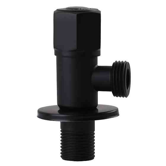 Кран кульовий кутовий Professional 1/2″X1/2″ NV-QP888 BLACK Луцк