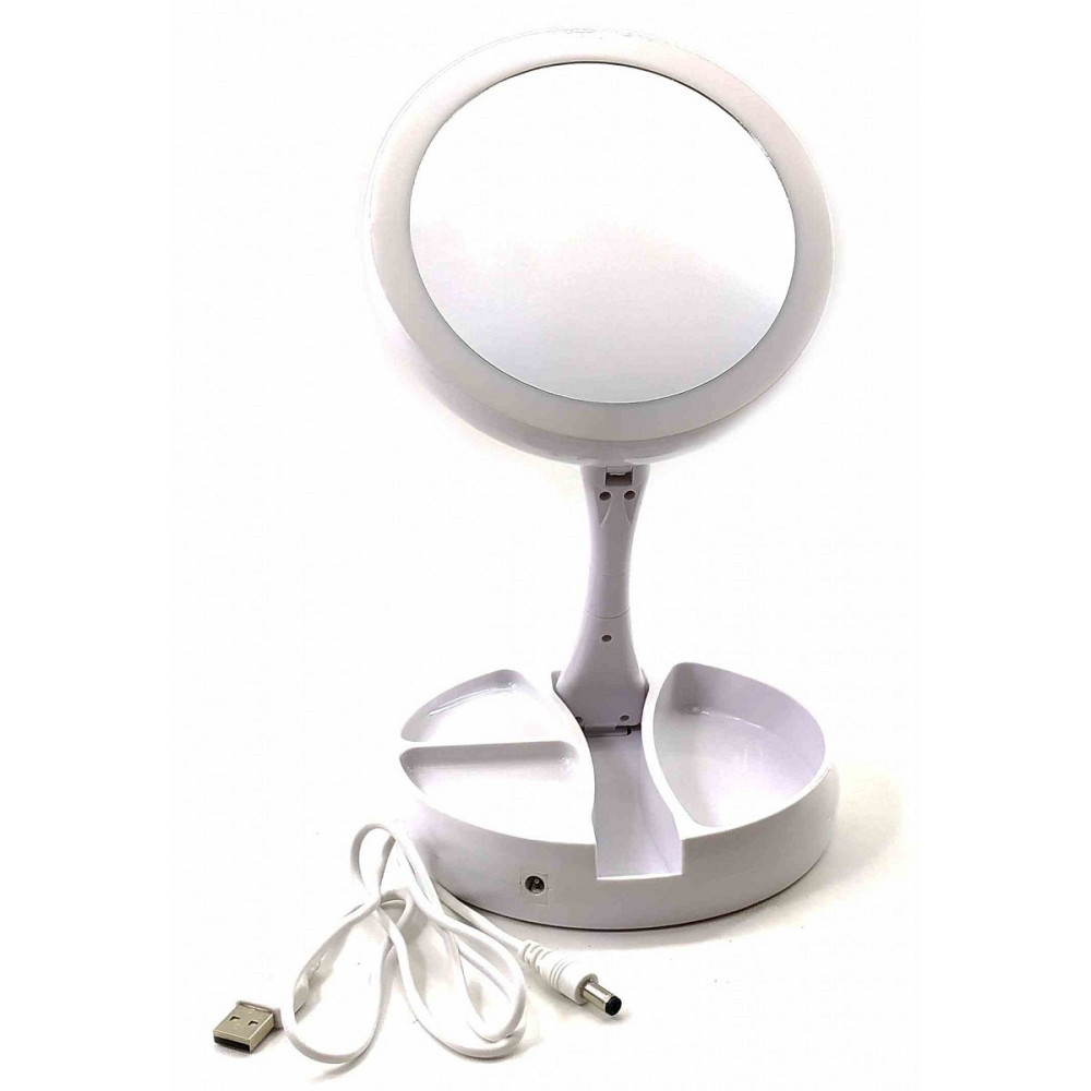 Зеркало настольное круглое с подсветкой Киев - изображение 1