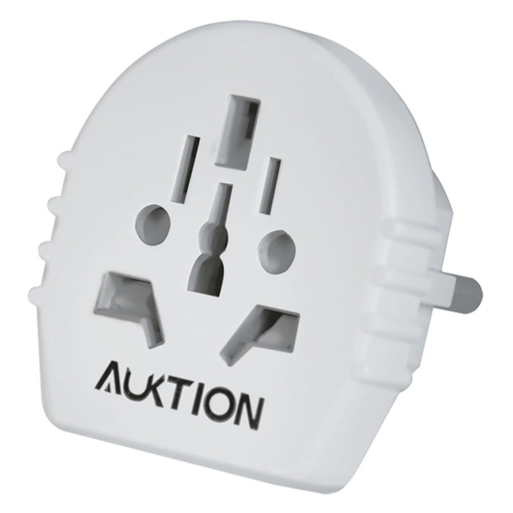 Універсальний перехід Aukion з US/UK/AU на євро (EU) вилку v2 (Білий, 16А) Миколаїв - фото 1