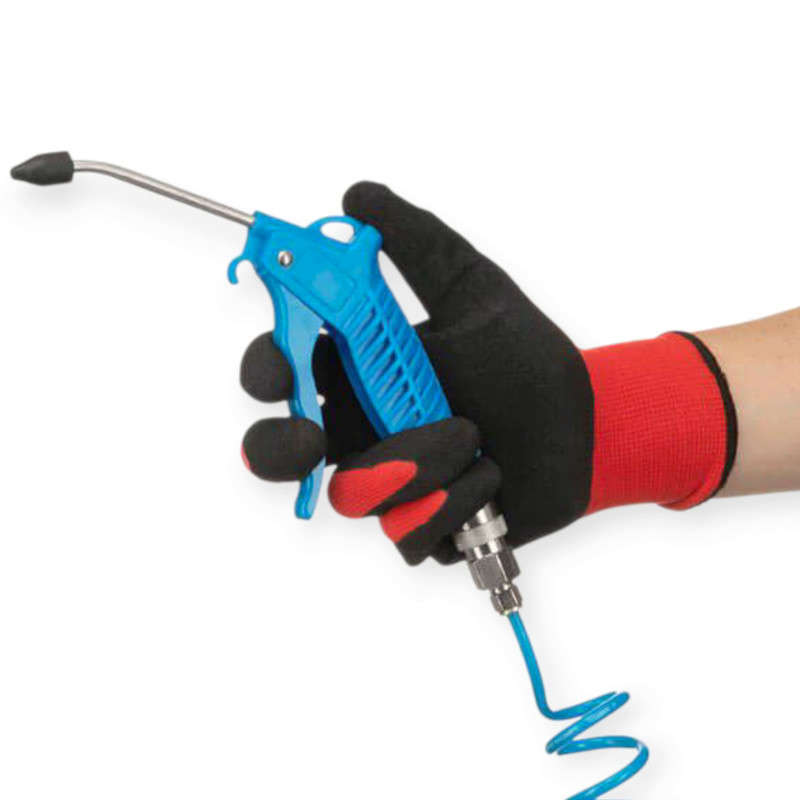 Пистолет для продувки кабины 120мм со спиральным шлангом 6мм х 5м + фитинг с быстросъемом Мукачево - изображение 5