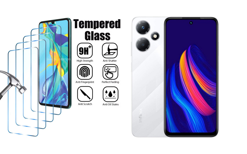 Защитное стекло ArmorGlass для Infinix Hot 30, Hot 30 Play – устойчивое к царапинам и ударам Киев - изображение 1