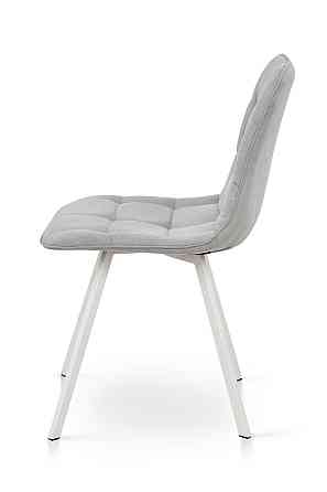 Стілець Софт, метал білий/ тканина світло сіра Київ