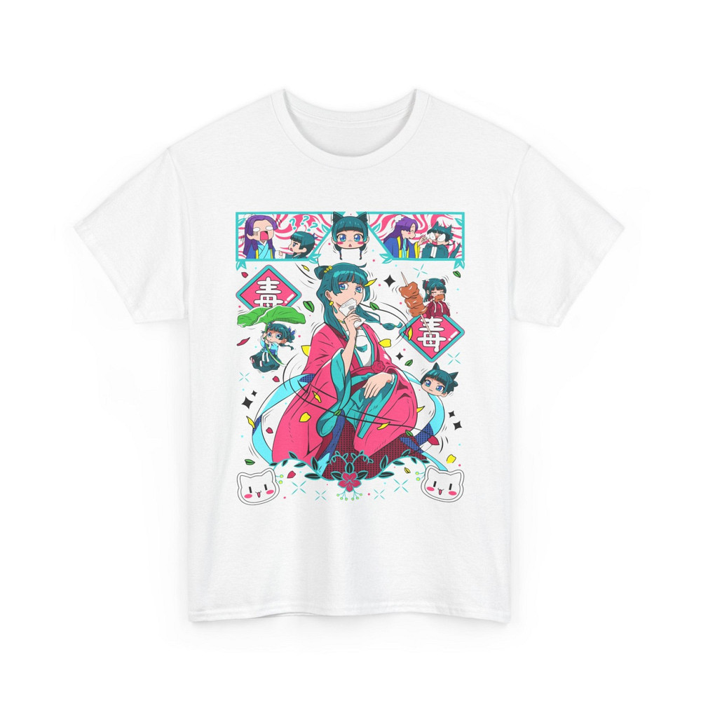 Футболка з аніме принтом Апотхекарй Діаріес Ессентіал Маомао оверсайз (S/M/L) Чорний AnimeJ0593 Дніпро - фото 7