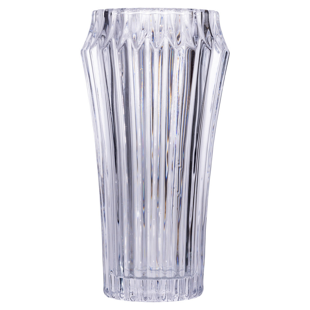 Ваза для квітів зі скла 28.5 (см) декоративна прозора ваза з товстого скла 1.8 (л) HP-19-141-1 Київ - фото 2