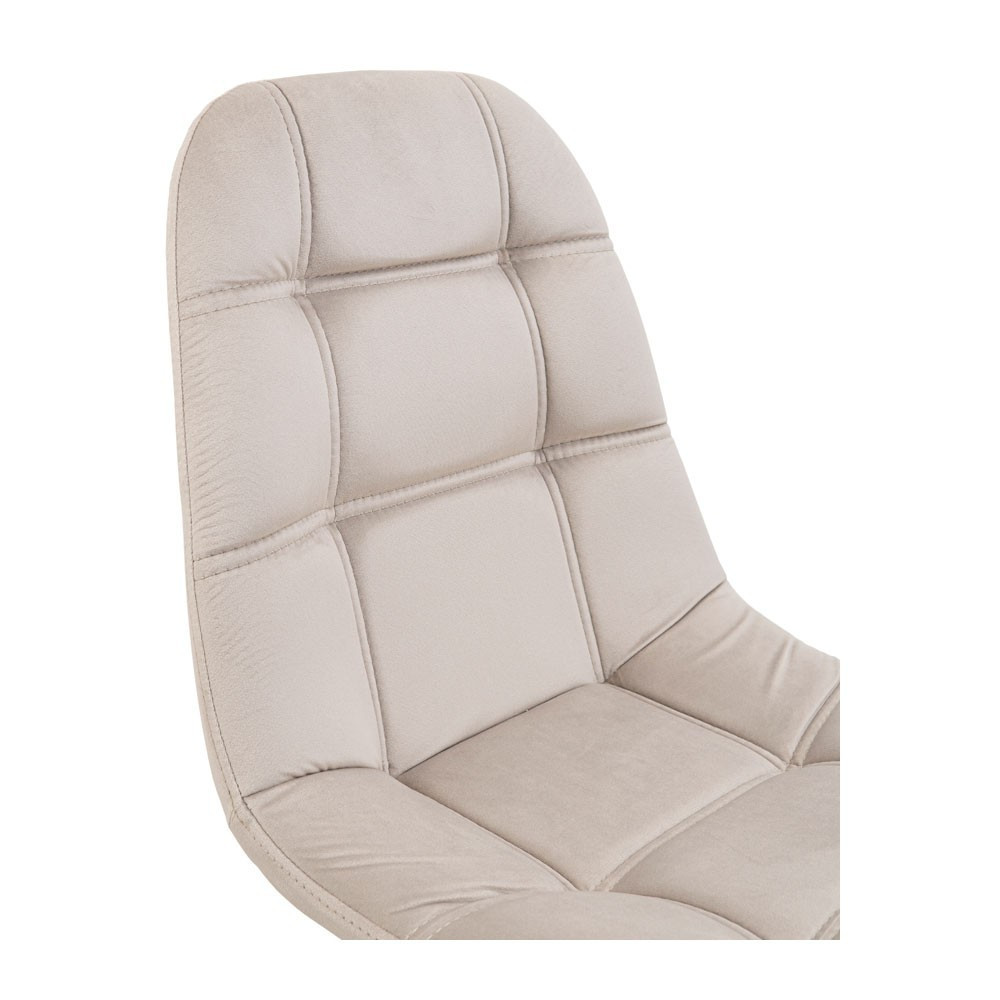 Стілець крісло м'який SplitDesign U Jasmine 21 білі ніжки Кремовий Київ - фото 8