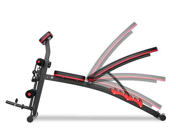 Набір Hop-Sport Premium 38кг з лавою HS-1035, штангою та гантелями Київ