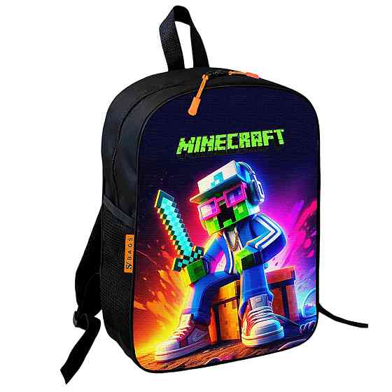 Рюкзак шкільний Minecraft - Кріпер із мечем, 36×27 см, для хлопчиків (01742) Київ