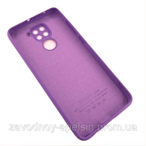 Xiaomi Redmi Note 9 Cиликоновий чохол Захист камери (ліловий) Одеса - фото 2
