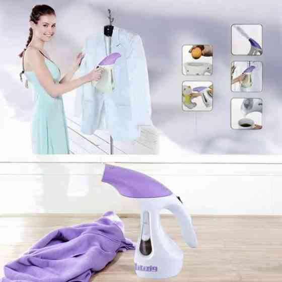 Ручний відпарювач Liting A8 1200 Вт, 500 мл, з насадками, дезінфекція тканин, фіолетовий Одеса