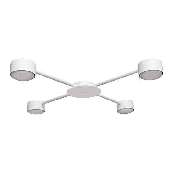 Люстра потолочная MSK Electric Copter на четыре круглых плафона под лампы GX53 белая NL 8040-4 WH Одесса
