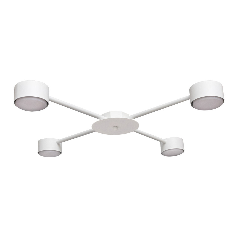 Люстра потолочная MSK Electric Copter на четыре круглых плафона под лампы GX53 белая NL 8040-4 WH Одесса - изображение 2