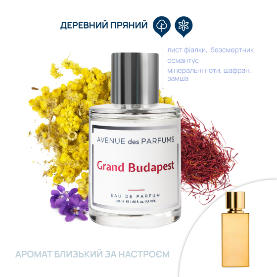 Парфумована вода Grand Budapest Avenue des Parfums 50 мл Вінниця