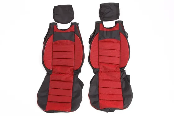 Чехли на сидіннях майки Avto-fortuna Пілот з паралоном передні червоні Вінниця