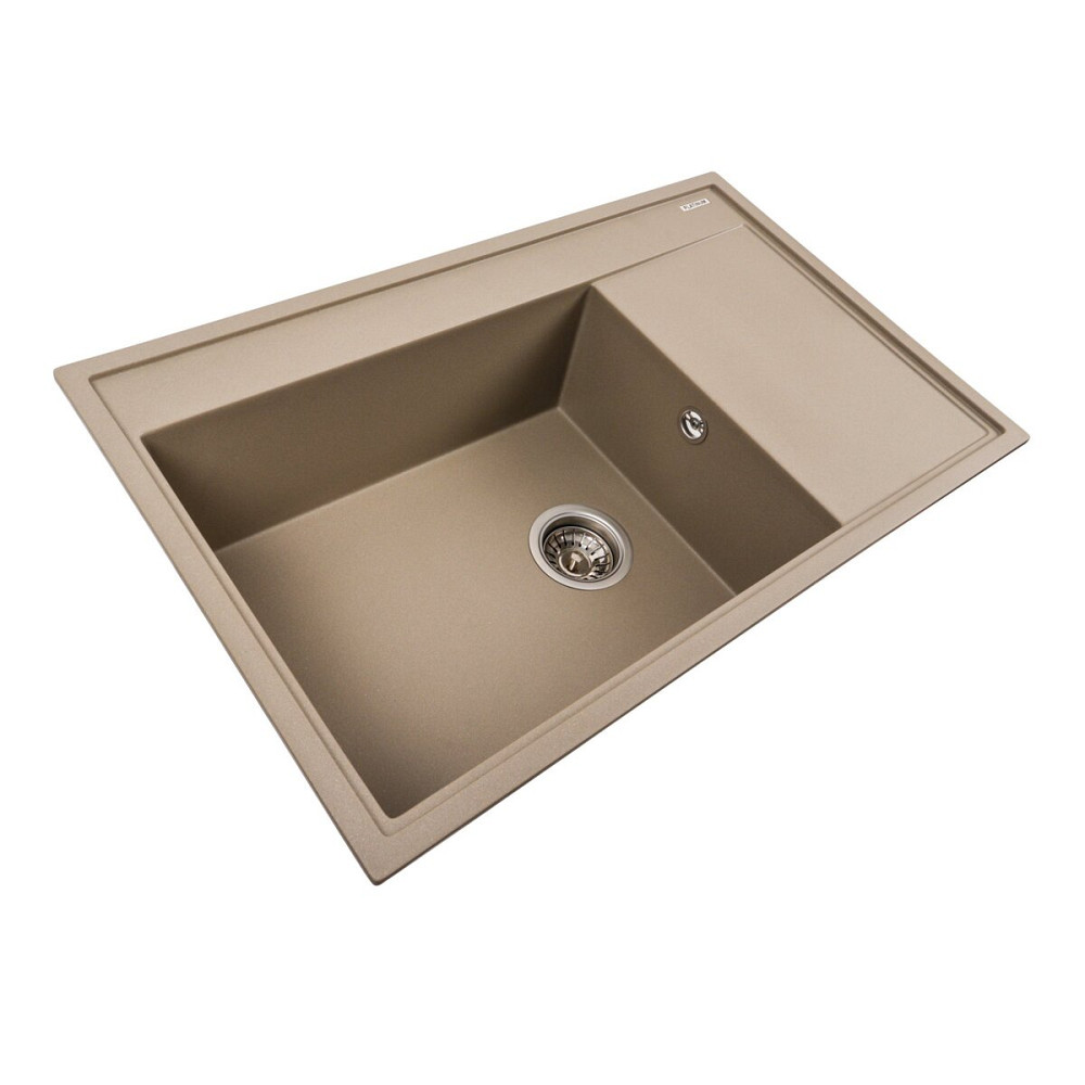 PLATINUM Гранітна мийка для кухні Platinum 7950 AZURIT матовий Титан Київ - фото 2