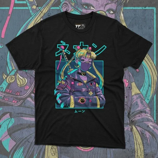 Футболка чоловіча з  принтом Сейлор Мун Самурай Розмір 48 Anime0989 Дніпро - фото 1