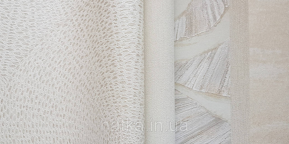 Обои винил на флизелиновой основе Rasch Ascona 1.06х10 абстракция круги точки структурные молочные серебро 3д Киев - изображение 3