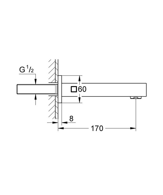 Вилив для ванни Grohe Universal Cube   ( 13303000 ) 39820 Харків - фото 2