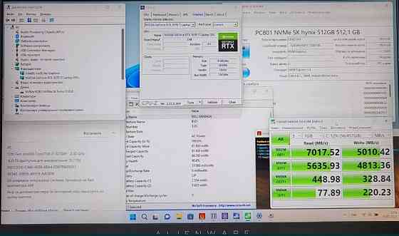 Ноутбук Alienware m15 r7. RTX3070Ti, i7-12700, 16Gb, 512Gb, FullHD IPS 15.6