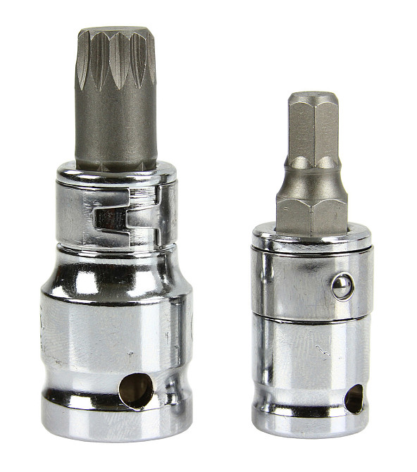 Набор бит для ключей с 2 переходниками 1/2 и 3/8 40 элементов Mar-Pol (M66410) Нововолынск - изображение 5