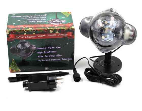 Лазер диско проектор вуличний WL-809 Snow Flower Lamp (4 кольори) 1 режим Вінниця