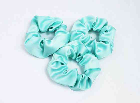 Набір дитячіх гумок для волосся атласний М'ятний Харків
