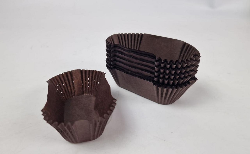 Тартолітка для чизкейка П8 Прямокутна коричнева (35х80х30) (100 шт.) (1 уп.) Харків - фото 1