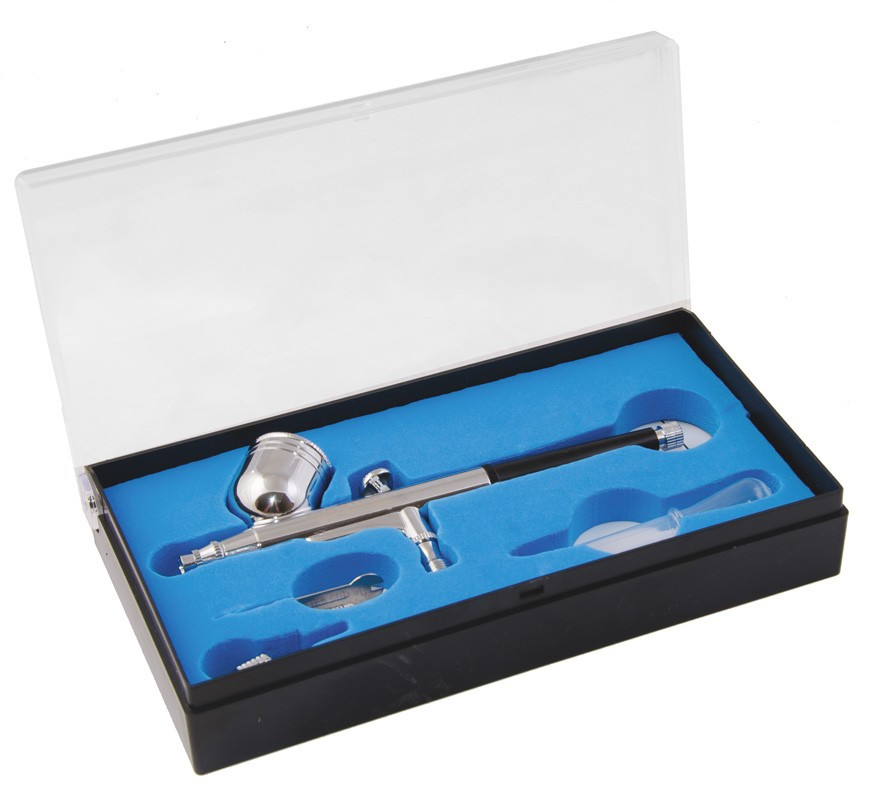 Аерограф пневматичний міні MASTERTOOL PROFI Ø0.3 мм 65-68 л/хв 1.0-3.5 бар 7 мл з набором аксесуарів 81-8711 Коломыя - изображение 1