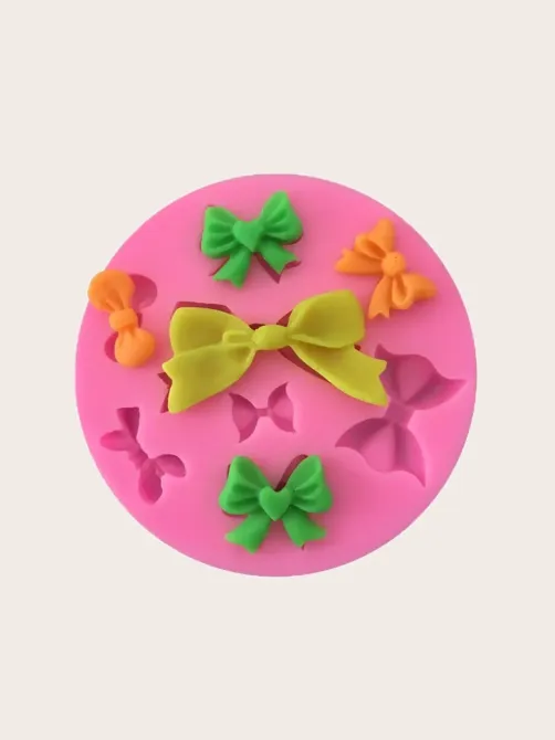 Силиконовый молд Бантики 88 мм розовый Киев - изображение 9