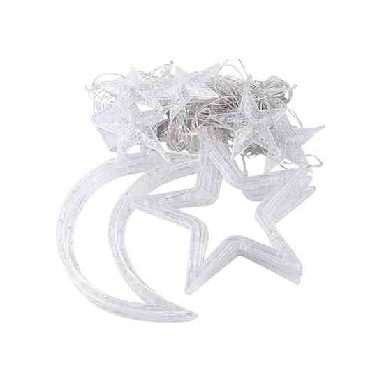 Гірлянда світлодіодна штора GarlandoPro зірка і місяць 108LED 3х0,9 м гірлянда зірка 17333057ML Київ