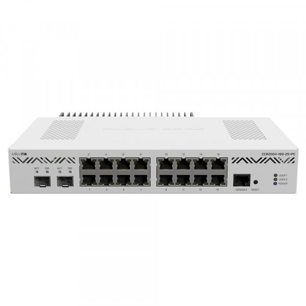 Маршрутизатор Mikrotik CCR2004-16G-2S+PC, Cloud Core Router 2004-16G-2S+PC with RouterOS L6 license, Киев - изображение 1