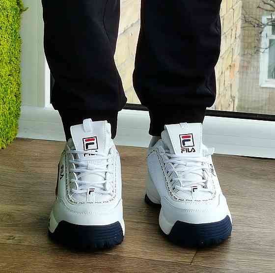 Кросівки FILA Disruptor Білі Жіночі Шкіряні Філа (розміри: 36,37,38,39,40) Відео Огляд Дніпро