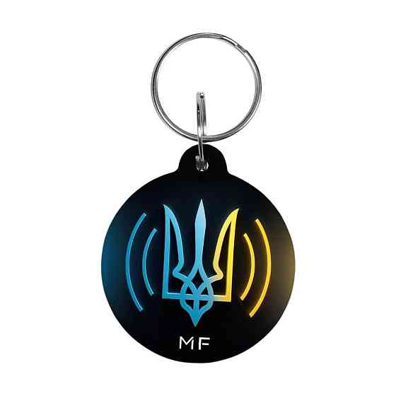 Ключ-брелок Mifare Proximity-key epoxy круглий d=35 мм герб (69-00056) Киев