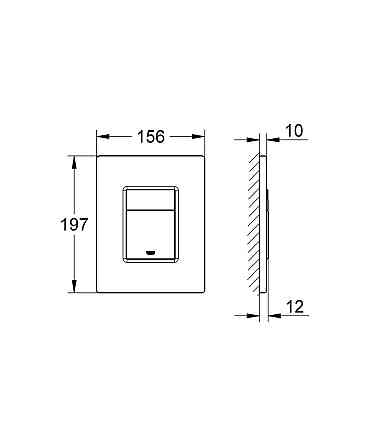 Комплект Grohe Set Унітаз QUADRO-0301-T3 + Інсталяція 38536001 + панель 38732000 (38536001QUADRO030 ( 17164 ) ( 16009 ) Харків
