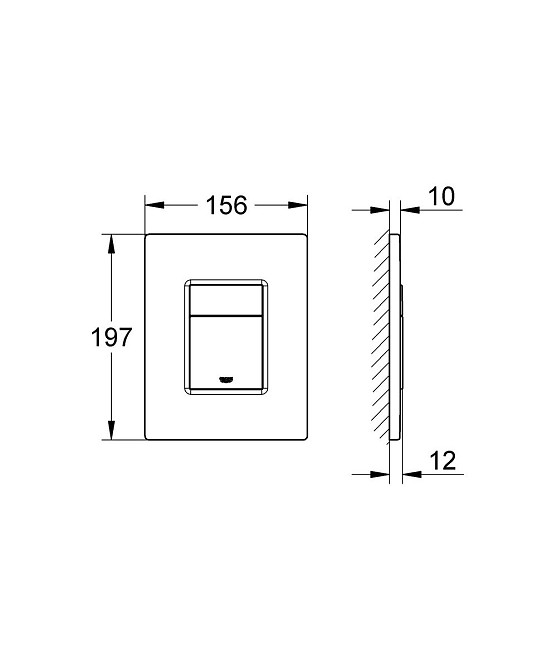 Комплект Grohe Set Унітаз QUADRO-0301-T3 + Інсталяція 38536001 + панель 38732000 (38536001QUADRO030 ( 17164 ) ( 16009 ) Харків - фото 2