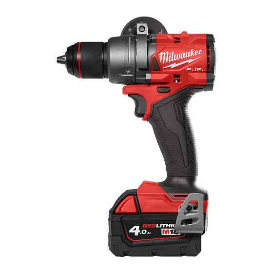 Дриль-шуруповерт з ударом акумуляторний безщітковий MILWAUKEE, M18 FPD3-402С, 158Нм (зарядний пристрій М12-18 С, 2 акумулятори М Одеса