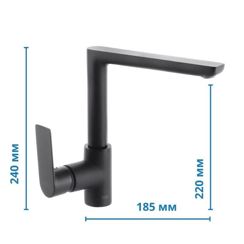 Кухонний змішувач Haiba Alex 018 чорний HB3927 Харків - фото 2