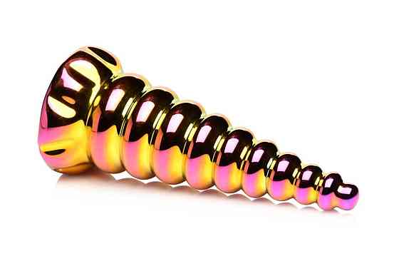 Фентезійний скляний фалоімітатор Creature Cocks Twilight Rainbow Glass Dildo, 16 см Sex Aura Київ